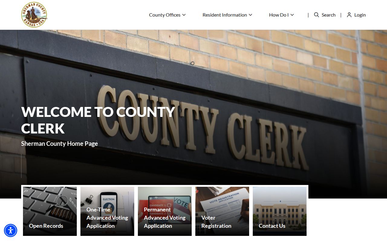 Sherman County court docket county clerk distinction